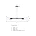 Designers Fountain - D290M-IS-MB - Two Light Island Pendant - Norro - Matte Black