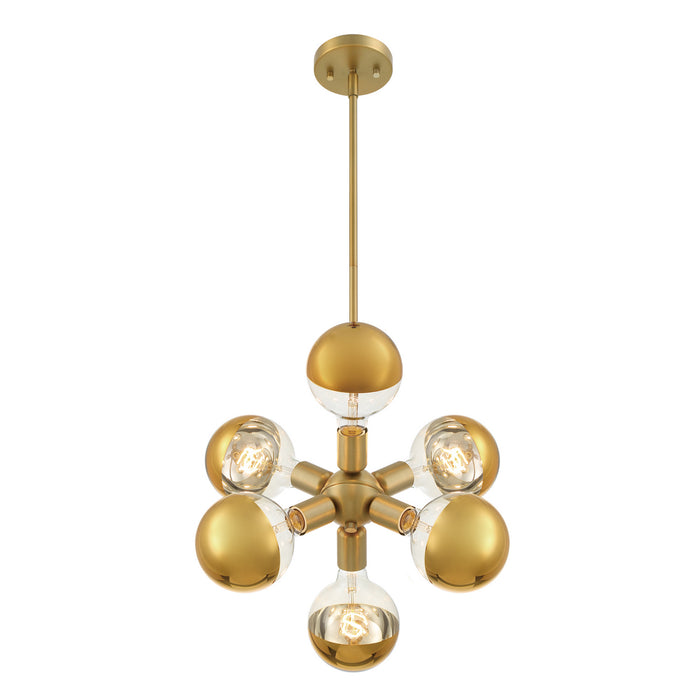 Designers Fountain - D293M-7P-BG - Six Light Pendant - Gambit - Brushed Gold