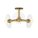 Designers Fountain - D294C-SF-BG - Three Light Semi Flush Mount - Litto - Brushed Gold