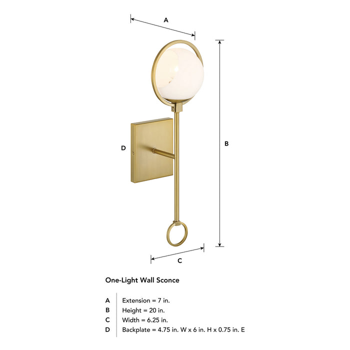 Designers Fountain - D296C-WS-BG - One Light Wall Sconce - Teatro - Brushed Gold