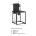 Designers Fountain - D297M-8EW-MB - One Light Wall Lantern - Preston - Matte Black