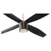 Oxygen - 3-116-4015 - 60" Ceiling Fan - Samaran - Aged Brass w/ Black Blades