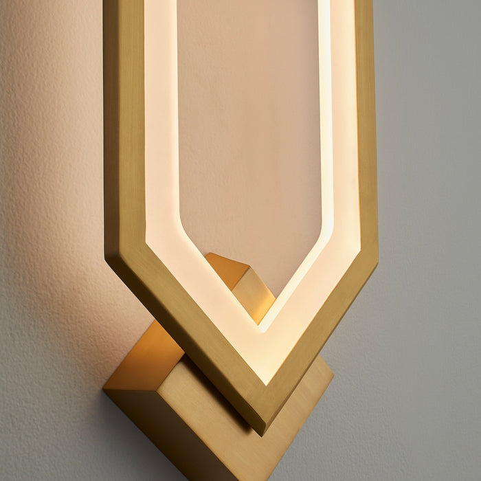 Oxygen - 3-59-40 - LED Wall Sconce - Aegis - Aged Brass
