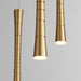 Oxygen - 3-6005-40 - LED Pendant - Sabre - Aged Brass