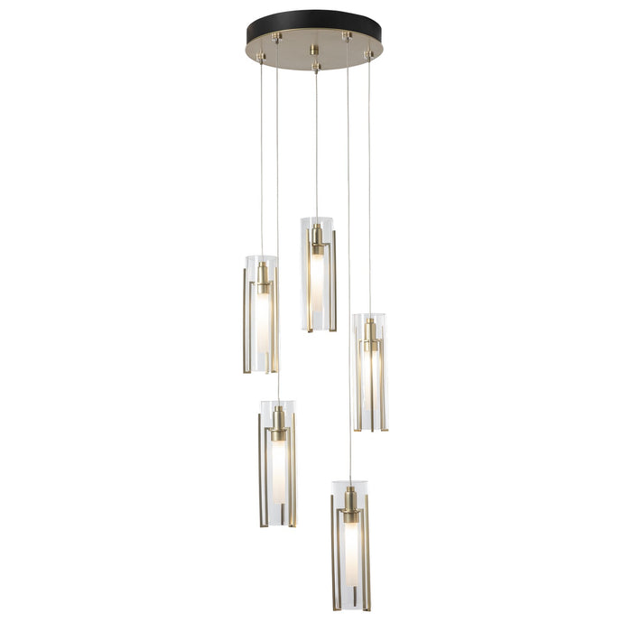 Hubbardton Forge - 131124-SKT-STND-86-ZM0065 - LED Pendant - Exos Glass - Modern Brass