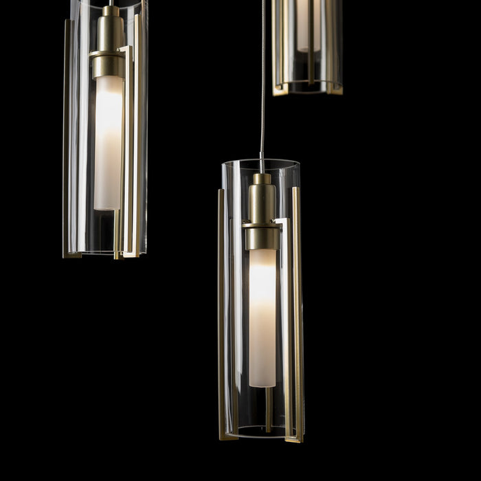 Hubbardton Forge - 131124-SKT-STND-86-ZM0065 - LED Pendant - Exos Glass - Modern Brass