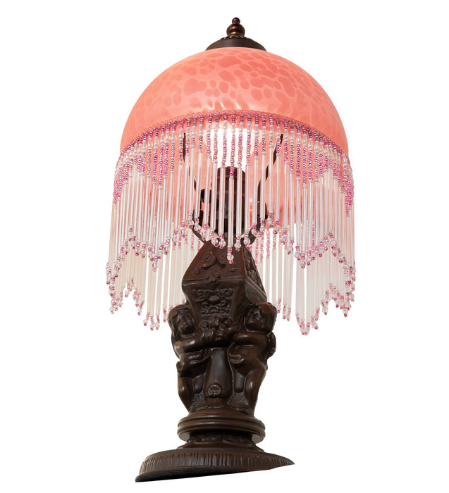 Meyda Tiffany - 260705 - One Light Mini Lamp - Roussillon - Mahogany Bronze