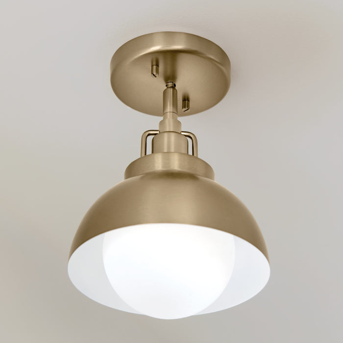 Kichler - 52601CPZ - One Light Semi Flush Mount - Niva - Champagne Bronze