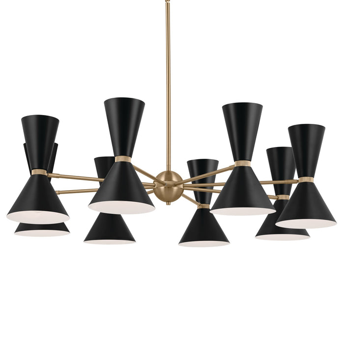 Kichler - 52567CPZBK - 16 Light Chandelier - Phix - Champagne Bronze