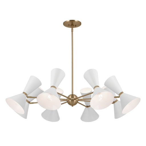 Phix 16 Light Chandelier Champagne Bronze