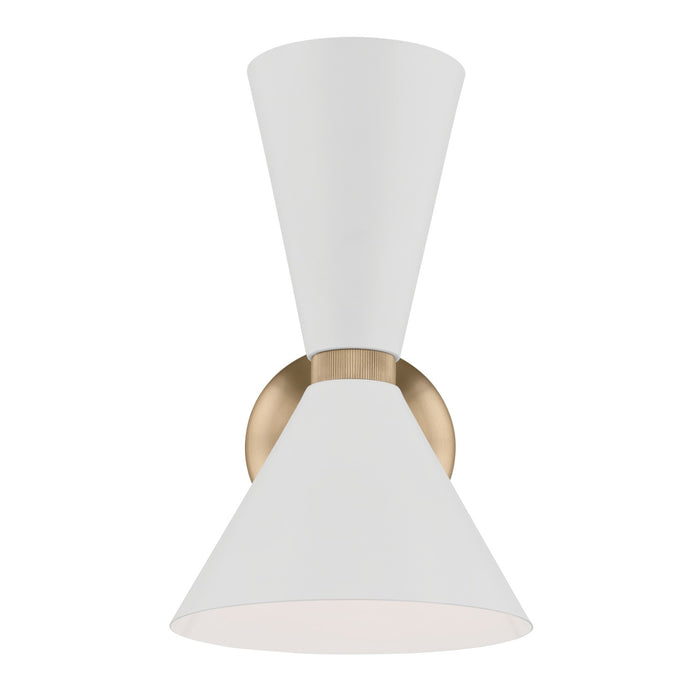 Kichler - 52570CPZWH - Two Light Wall Sconce - Phix - Champagne Bronze