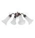 Meyda Tiffany - 247652 - Four Light Fan Light - White - Mahogany Bronze