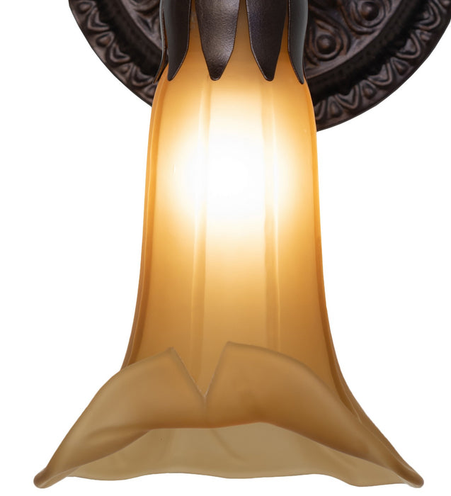 Meyda Tiffany - 251864 - One Light Wall Sconce - Amber - Mahogany Bronze