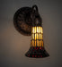 Meyda Tiffany - 251865 - One Light Wall Sconce - Stained Glass Pond Lily - Mahogany Bronze
