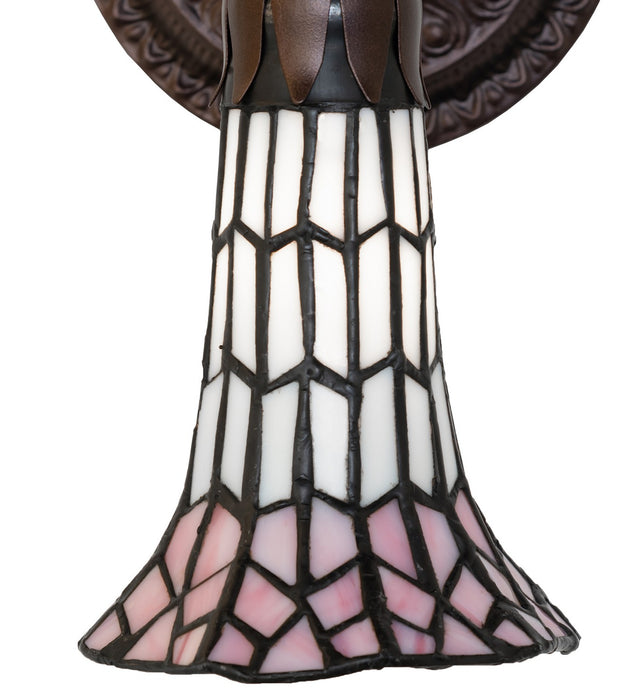 Meyda Tiffany - 251871 - One Light Wall Sconce - Stained Glass Pond Lily - Mahogany Bronze