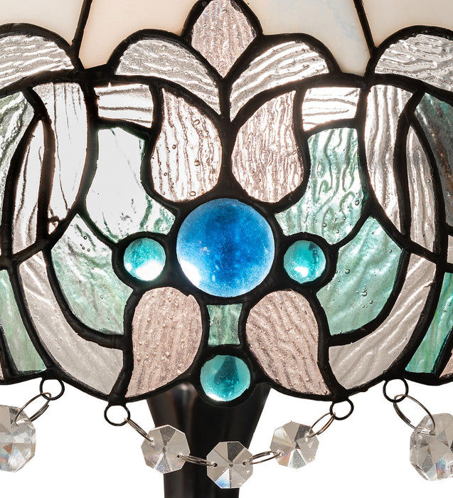 Meyda Tiffany - 255709 - Two Light Table Lamp - Angelica - Mahogany Bronze