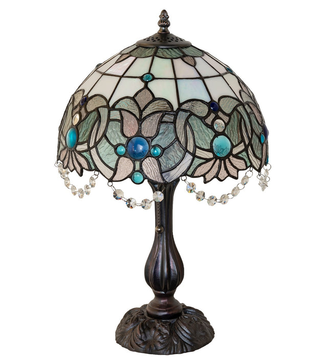 Meyda Tiffany - 255710 - One Light Table Lamp - Angelica - Mahogany Bronze