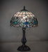 Meyda Tiffany - 255710 - One Light Table Lamp - Angelica - Mahogany Bronze