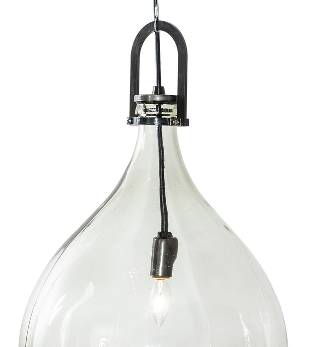 Meyda Tiffany - 258867 - One Light Pendant - Euri Tanta - Black Chrome