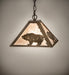Meyda Tiffany - 259451 - One Light Pendant - Bear At Dawn - Antique Copper