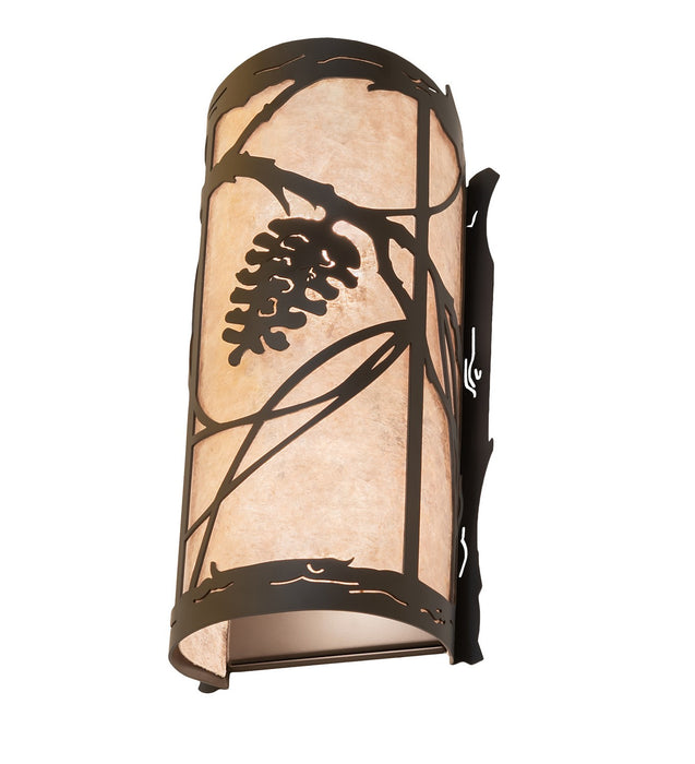 Meyda Tiffany - 259961 - Two Light Wall Sconce - Whispering Pines - Oil Rubbed Bronze