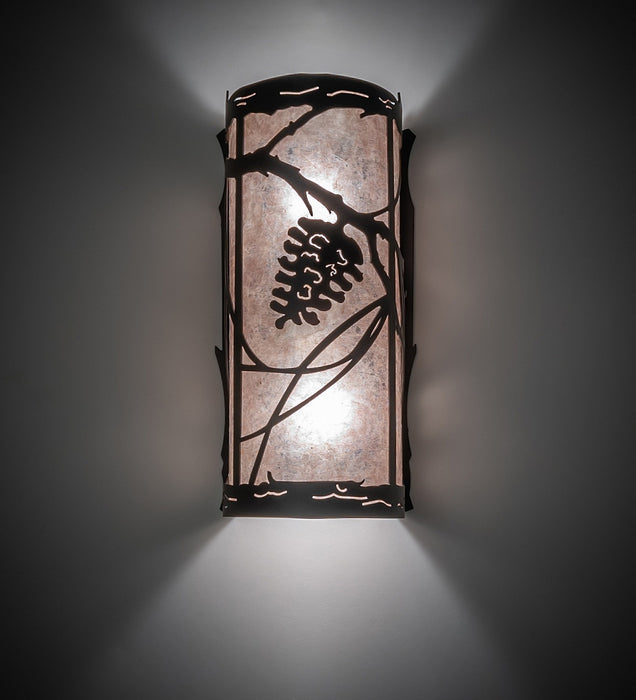 Meyda Tiffany - 259961 - Two Light Wall Sconce - Whispering Pines - Oil Rubbed Bronze
