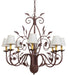 Meyda Tiffany - 260209 - Eight Light Chandelier - Bordeaux - Rust