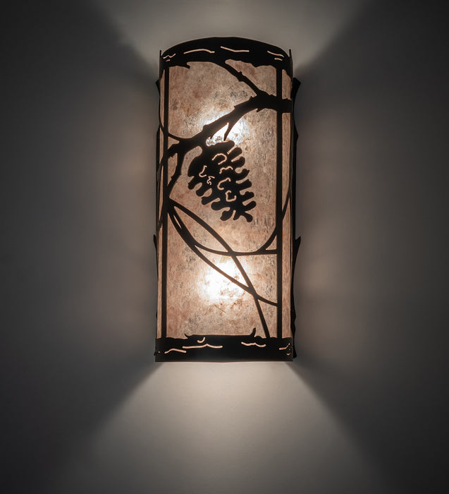 Meyda Tiffany - 260256 - Two Light Wall Sconce - Whispering Pines - Oil Rubbed Bronze