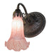 Meyda Tiffany - 261096 - One Light Wall Sconce - Pink - Mahogany Bronze