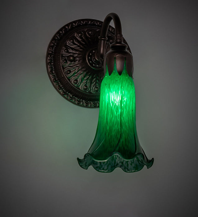 Meyda Tiffany - 261100 - One Light Wall Sconce - Green - Mahogany Bronze