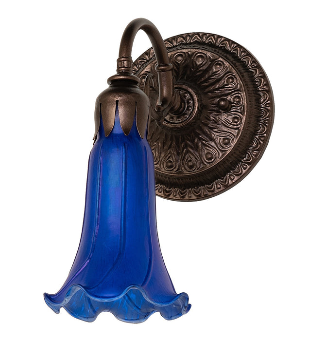 Meyda Tiffany - 261102 - One Light Wall Sconce - Blue - Mahogany Bronze