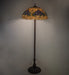 Meyda Tiffany - 261308 - Three Light Floor Lamp - Rose Bouquet - Mahogany Bronze