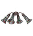 Meyda Tiffany - 261521 - Four Light Fan Light - Stained Glass Pond Lily - Mahogany Bronze