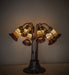 Meyda Tiffany - 261667 - Ten Light Table Lamp - Stained Glass Pond Lily - Mahogany Bronze