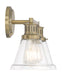 Norwell Lighting - 2402-AN-CL - Two Light Bath - Alden - Antique Brass