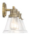 Norwell Lighting - 2403-AN-CL - Three Light Bath - Alden - Antique Brass