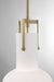 Norwell Lighting - 4641-AN-MO - One Light Pendant - Izel - Antique Brass