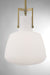 Norwell Lighting - 4651-AN-MO - One Light Pendant - Izel - Antique Brass