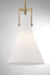 Norwell Lighting - 4661-AN-MO - One Light Pendant - Izel - Antique Brass