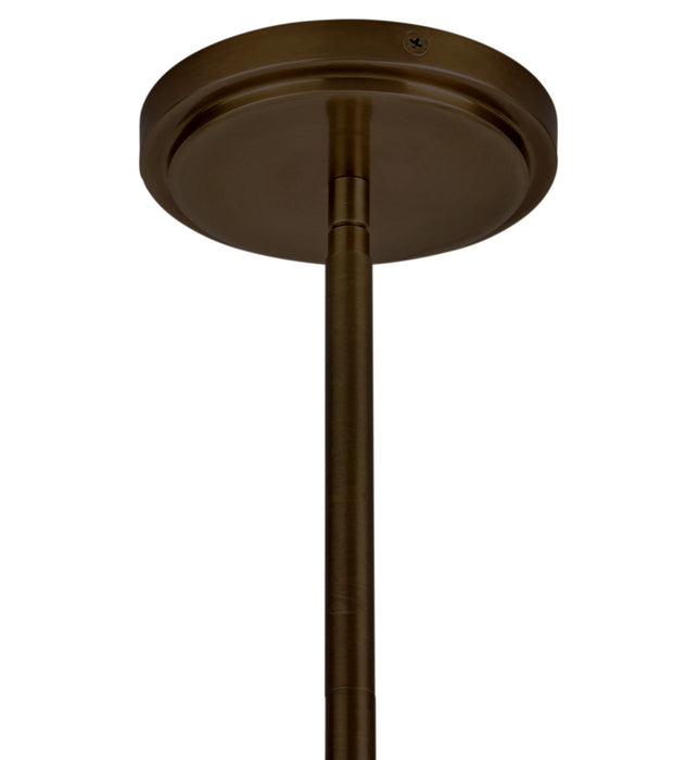Norwell Lighting - 6520-BR-CA - Four Light Chandelier - Ray - Bronze
