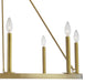 Norwell Lighting - 6526-AG-NG - Eight Light Chandelier - Martin - Aged Brass