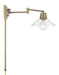 Norwell Lighting - 6661-AN-CL - One Light Wall Sconce - Dillon - Antique Brass