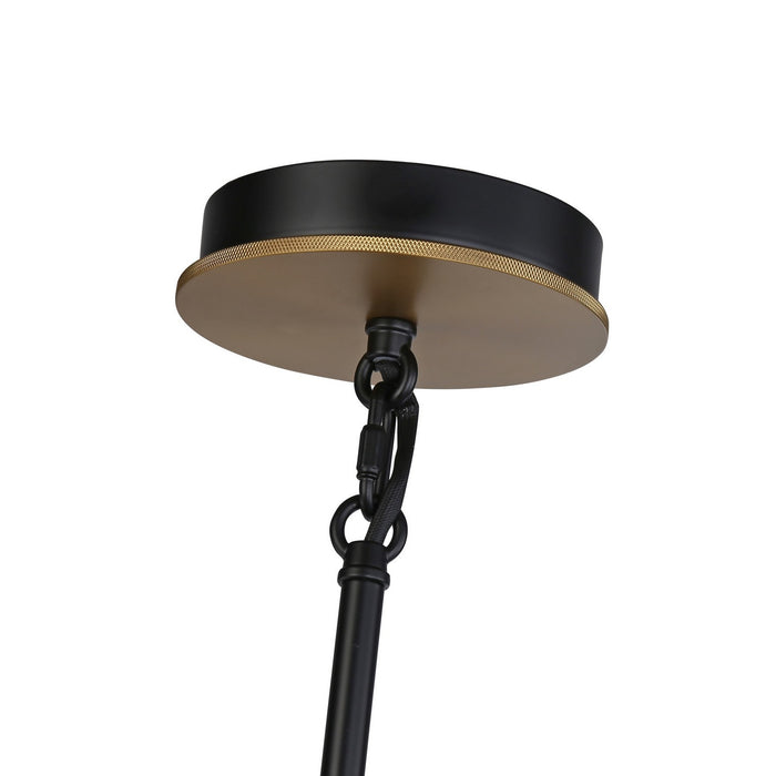 Artcraft - AC11741BB - One Light Pendant - Cheshire - Black & Brass
