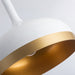 Artcraft - SC13350WH - One Light Pendant - Dash - White & Gold