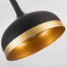 Artcraft - SC13350BK - One Light Pendant - Dash - Black & Gold