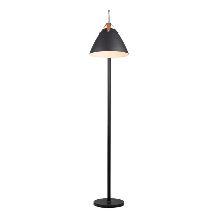 Artcraft - SC13327BK - One Light Floor Lamp - Tote - Black & Brass