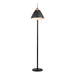 Artcraft - SC13327BK - One Light Floor Lamp - Tote - Black & Brass