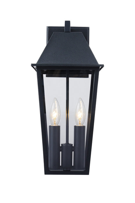 Artcraft - AC8802BK - Two Light Exterior Wall Light - Winchester - Black