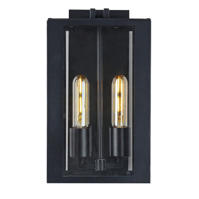 Artcraft - AC8790BK - Two Light Exterior Wall Light - Waterville - Matte Black