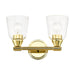 Livex Lighting - 16782-02 - Two Light Vanity Sconce - Catania - Polished Brass